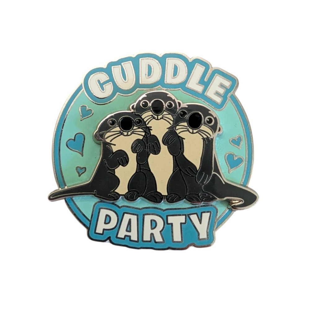 Disney Pixar Finding Dory Cuddle Party Sea Otter Pin Trading 2017 Blue Gray